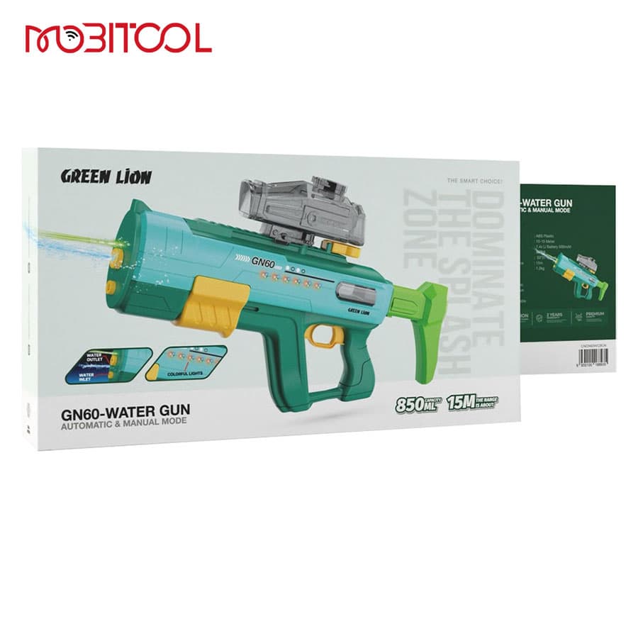 تفنگ آب پاش اتوماتیک و دستی گرین لاین Green Lion GN60 Water Gun Automatic & Manual Mode — تصویر ۴