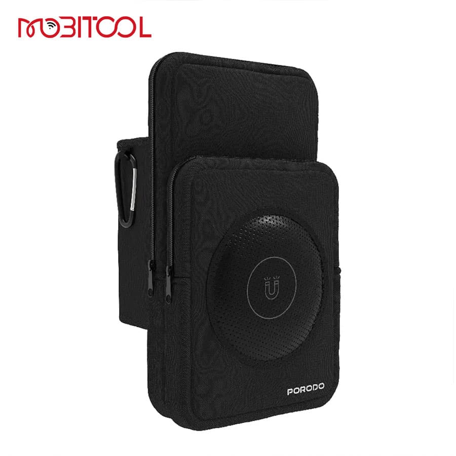 کیف ورزشی مگنتی بطری آب و نگهدارنده موبایل پرودو Porodo Magnetic Water Bottle Sleeve PD-LFST158 — تصویر ۴