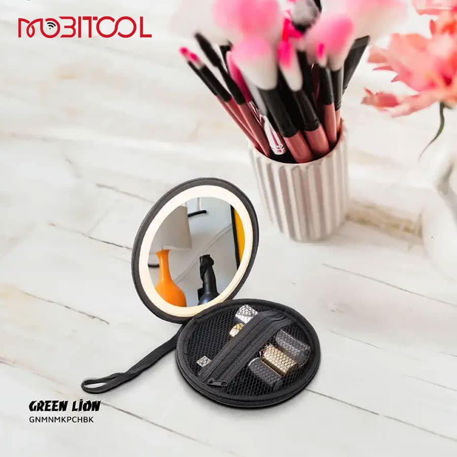 مینی کیف آرایشی آینه دار گرین لاین Green Lion Mini Makeup Pouch — تصویر ۹