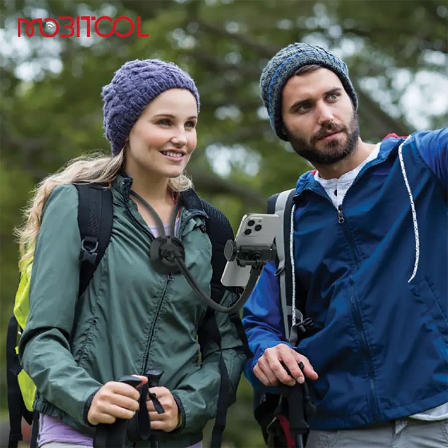 هولدر گردنی گیره ای سیلیکونی موبایل گرین لاین Green Lion Flex Neck Wearable Neck Holder — تصویر ۳