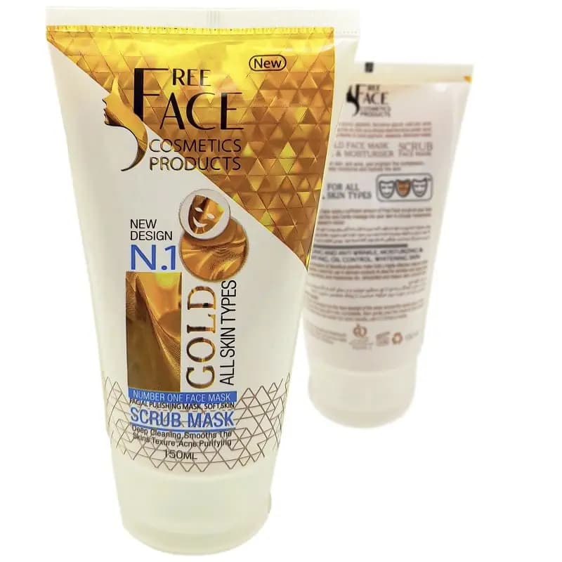 ماسک صورت فری فیس مدل طلا حجم 150mL