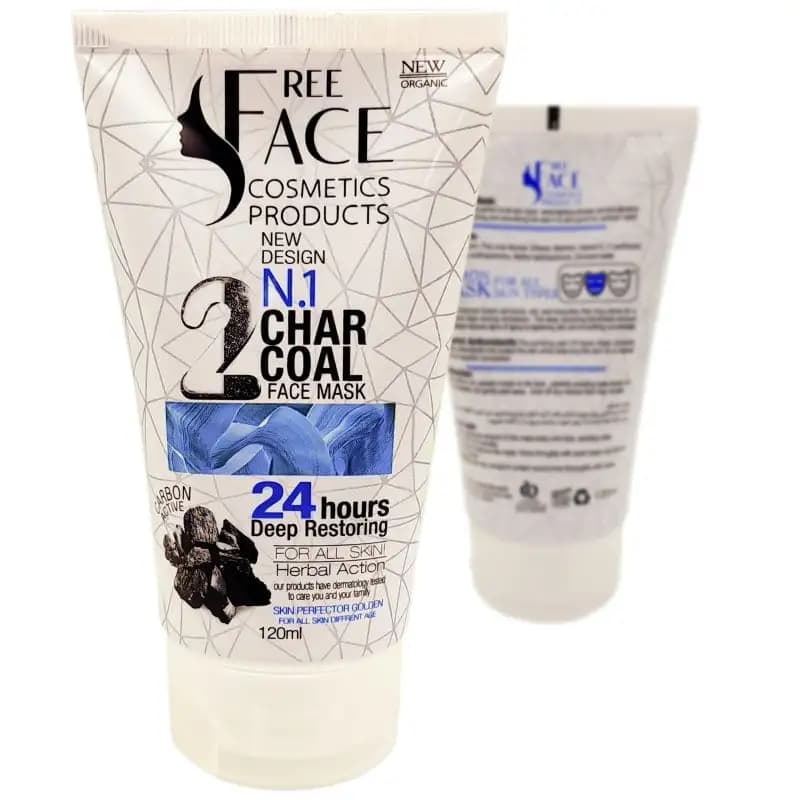 ماسک صورت فری فیس مدل ذغالی حجم 150mL — تصویر ۲