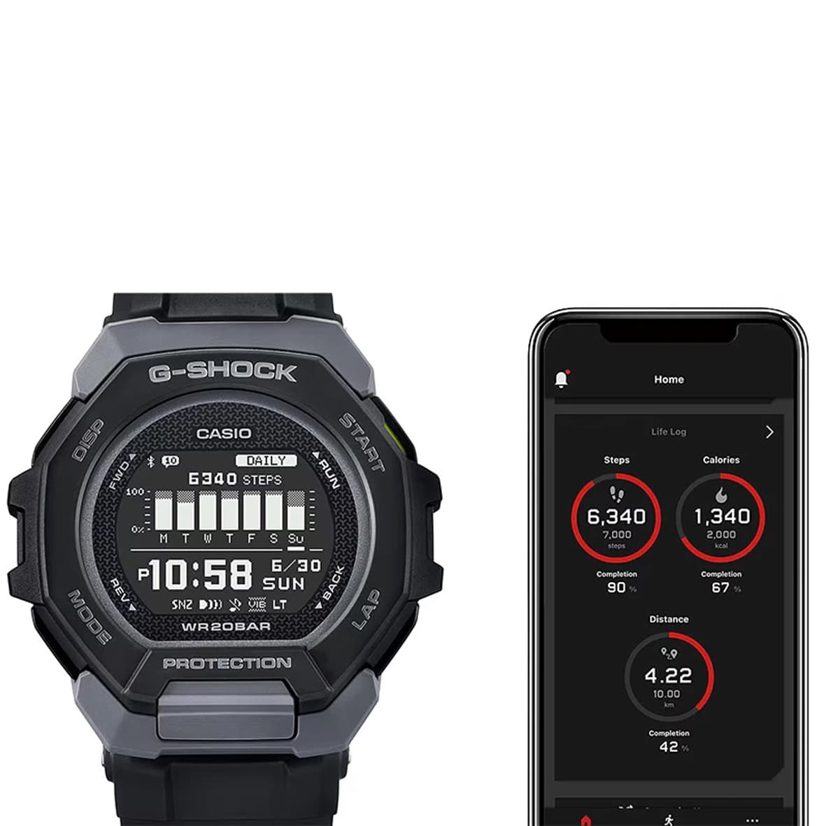 ساعت مچی مردانه کاسیو جی شاک CASIO G-SHOCK GBD-300-1DR — تصویر ۵