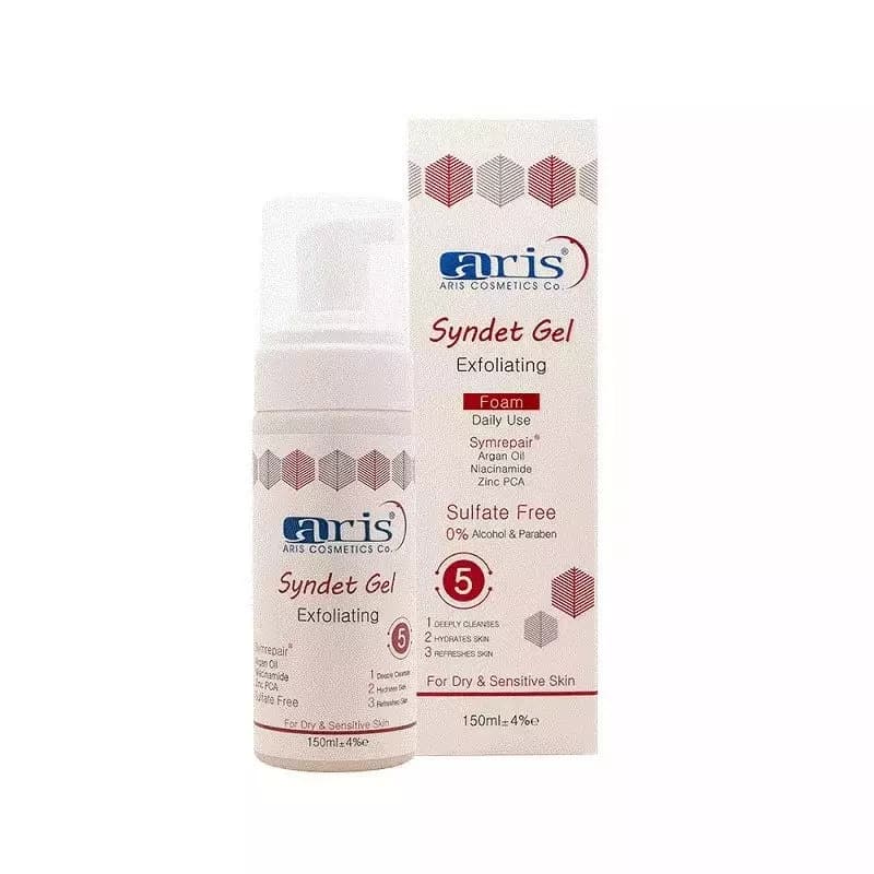 فوم ژل لایه بردار صورت آریس مناسب پوست خشک و حساس شماره 5 حجم 150mL — تصویر ۳
