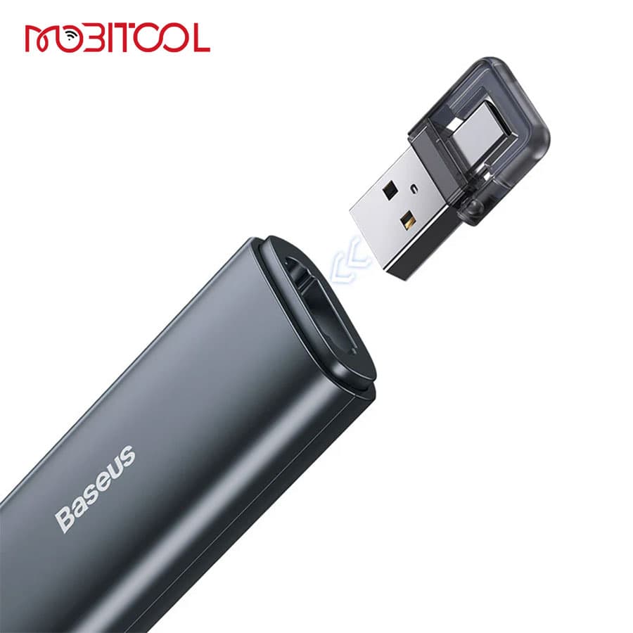 پوینتر و پرزنتر وایرلس بیسوس Baseus Orange Dot Wireless Presenter Red Laser ACFYB-0G — تصویر ۴