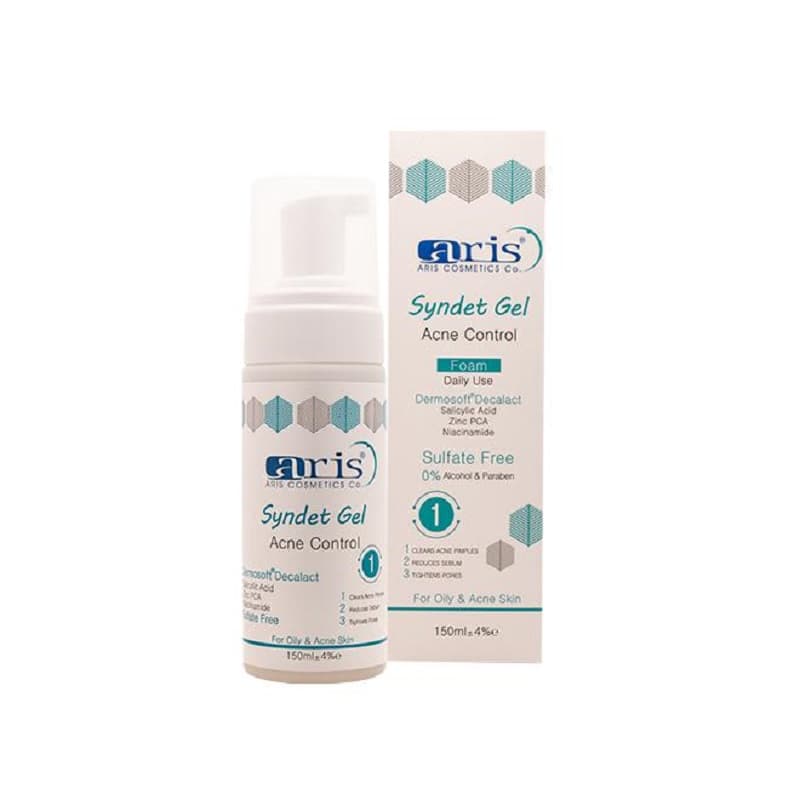 فوم ژل شستشوی صورت آریس مناسب پوست چرب حجم 150mL