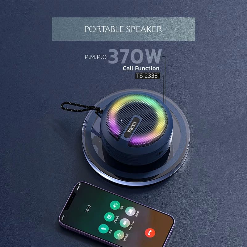 اسپیکر بلوتوثی قابل حمل تسکو مدل TS 23351 TWS — تصویر ۱۱