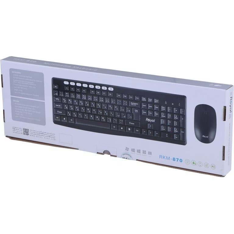 کیبورد و ماوس بی سیم رویال مدل RKM-870 — تصویر ۵