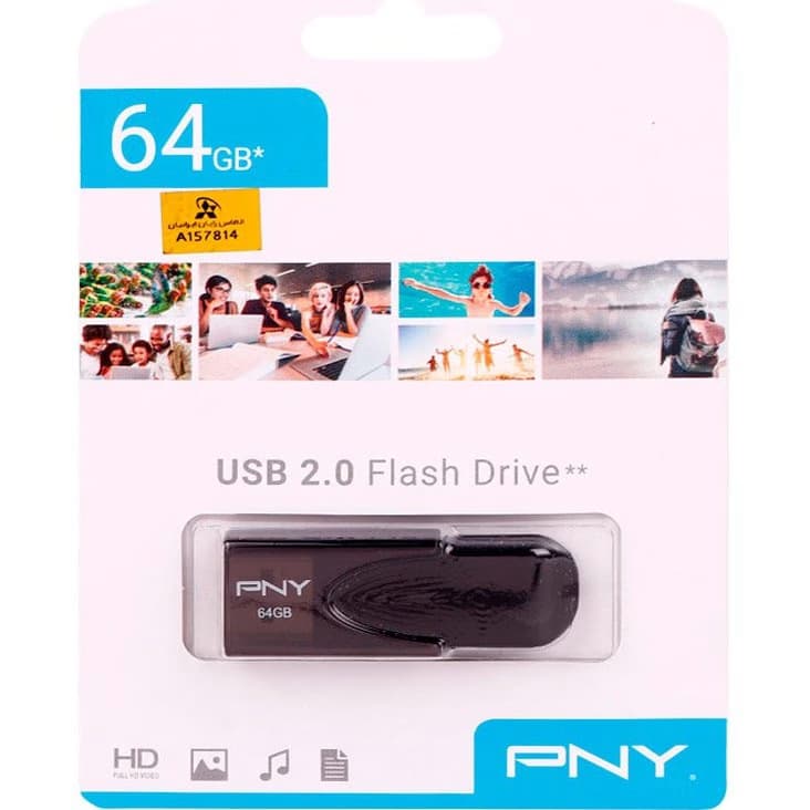 فلش مموری USB2.0 پی ان وای مدل TTACHE4 ظرفیت 64 گیگابایت — تصویر ۶