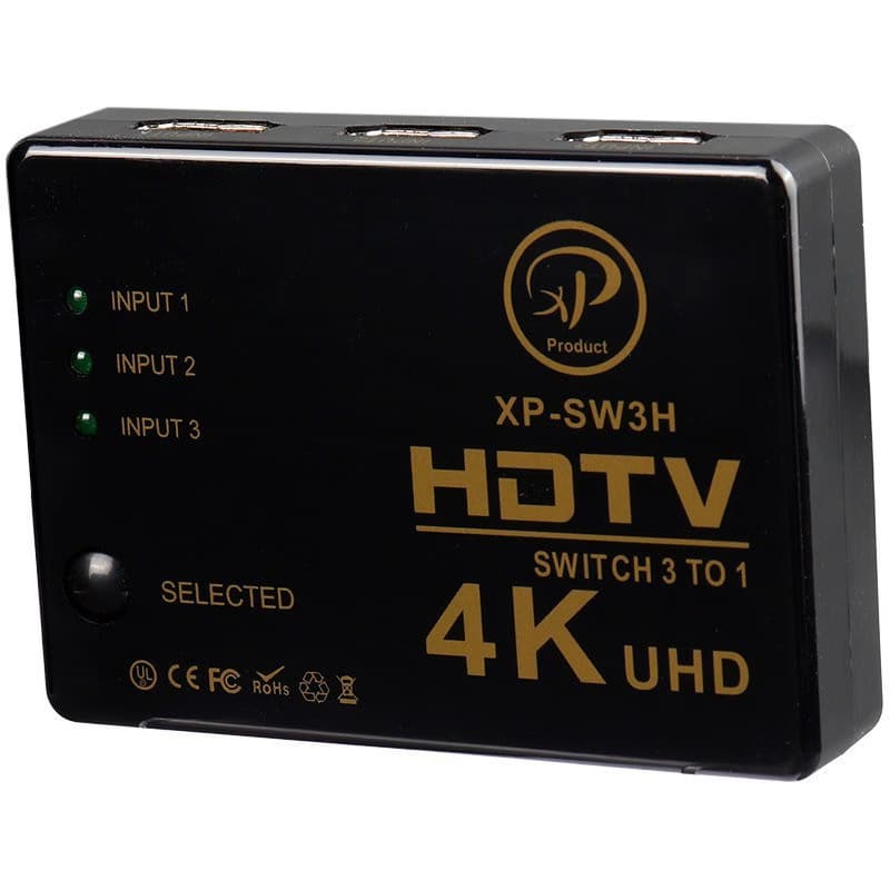 سوئیچ 3 پورت HDMI ایکس پی مدل XP-SW3S — تصویر ۲