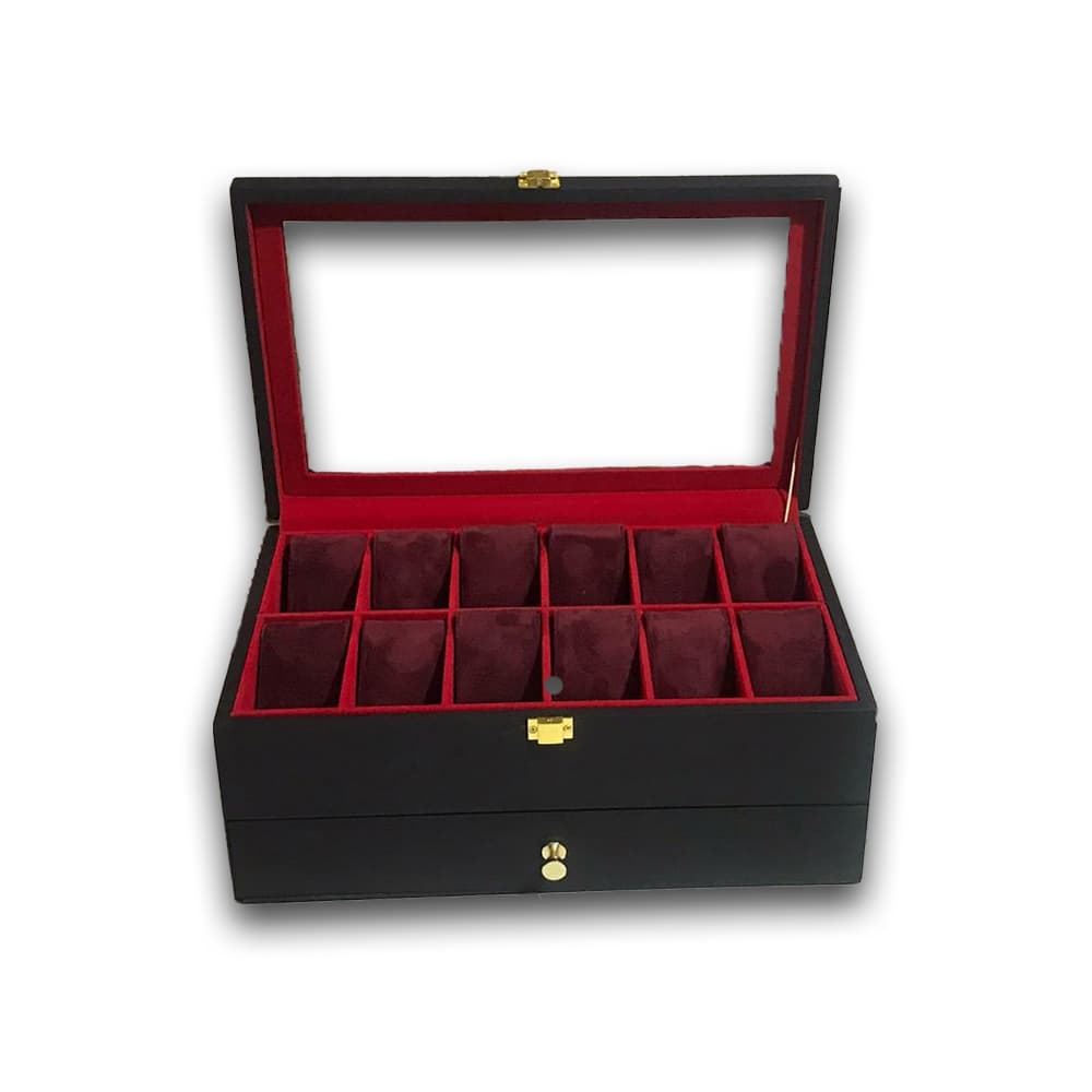 جعبه کلکسیونی 2 طبقه 12 تایی ساعت مچی Collectible Box For Watch