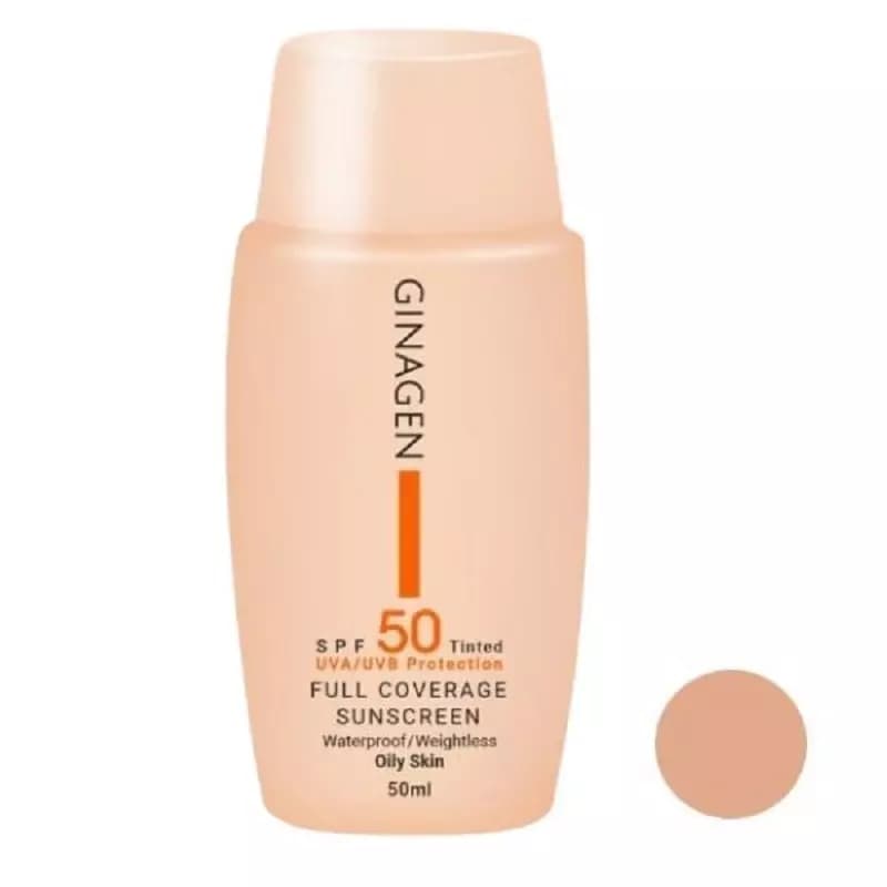کرم ضد آفتاب ژیناژن مناسب پوست چرب رنگ 02 حجم 50mL