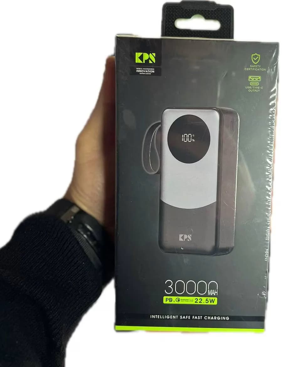 پاور بانک KPS مدل KPG-302 ظرفیت 30000 میلی آمپر — تصویر ۵