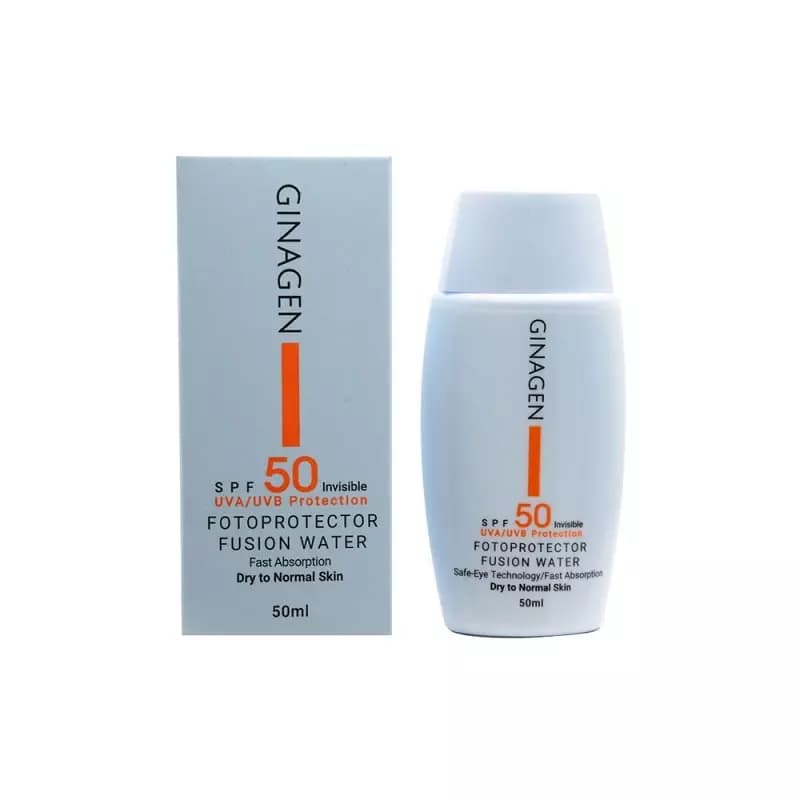 کرم ضد آفتاب بی رنگ ژیناژن مناسب پوست خشک حجم 50mL — تصویر ۲