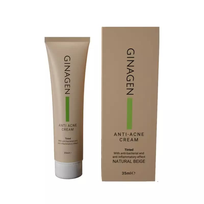 کرم ضد جوش ژیناژن مدل natural beige حجم 35mL — تصویر ۲