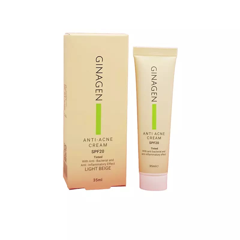 کرم ضد جوش ژیناژن مدل light beige حجم 35mL