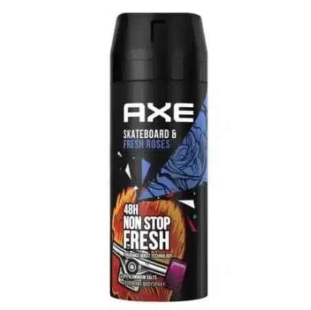 اسپری بدن آکس Axe مدل SkateBoard And Fresh Roses حجم 150 میل