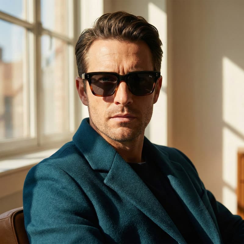 عینک آفتابی ویفرر (Wayfarer) آلبرت وگ مدل SZ8204 Tortoise Obsidian — تصویر ۷