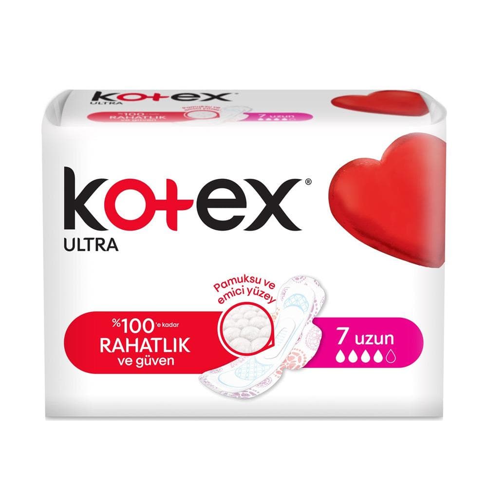 نوار بهداشتی کوتکس سایز بلند مدل ultra بسته 7 عددی