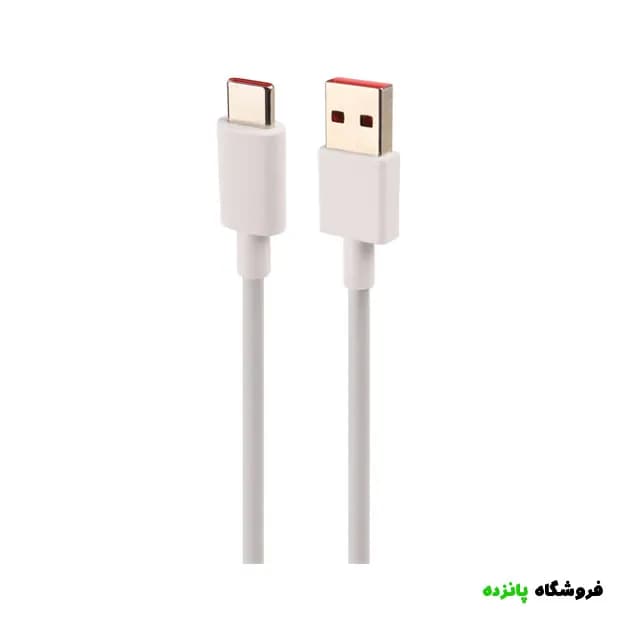 کابل اورجینال شیائومی تایپ سی فست شارژ 120 وات – سفید — تصویر ۲