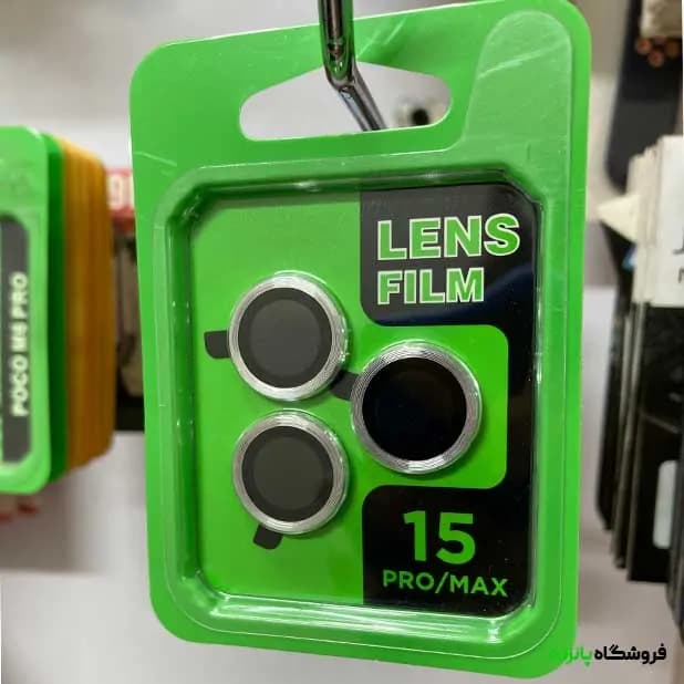 محافظ لنز رینگی اورجینال آیفون 15 پرو – نقره ای — تصویر ۲