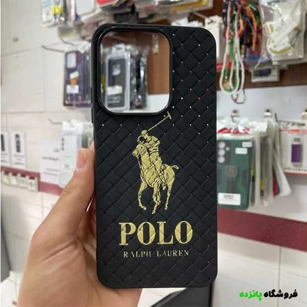 قاب حصیری دور لنز براق شیائومی Redmi 15C طرح Polo – مشکی — تصویر ۲