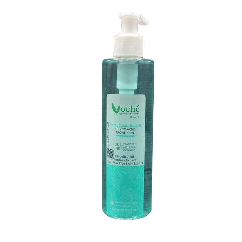 ژل شستشوی صورت وچه مناسب پوست چرب و مستعد آکنه حجم 250mL