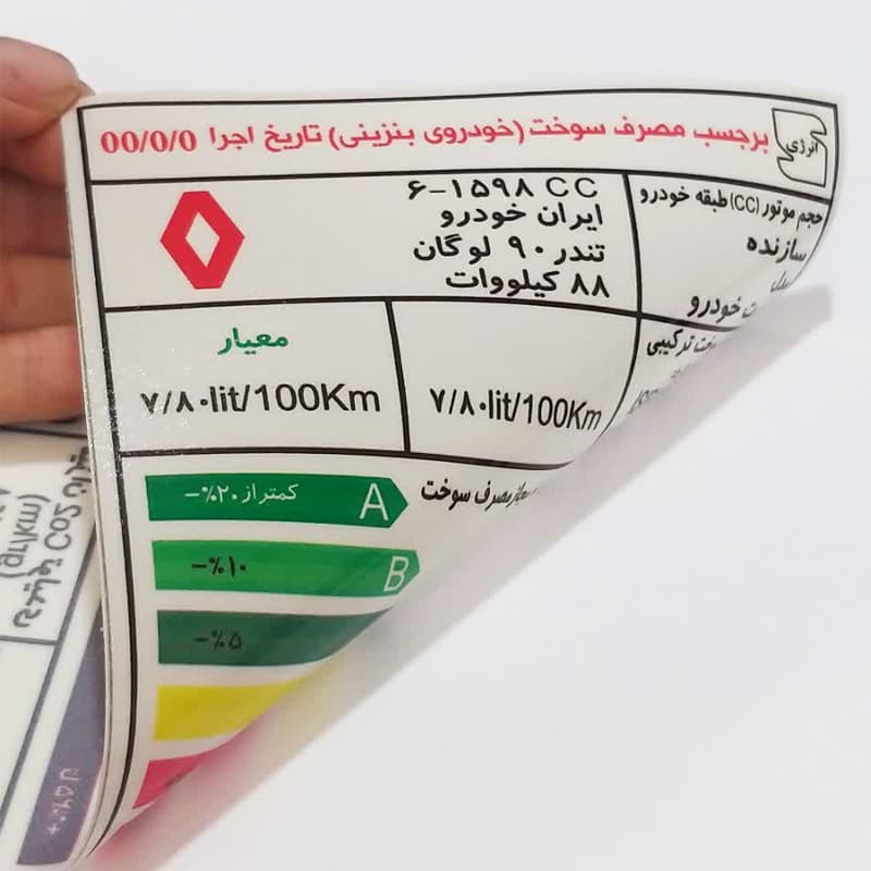 برچسب مصرف انرژی مناسب تندر 90 کد 2146 — تصویر ۷
