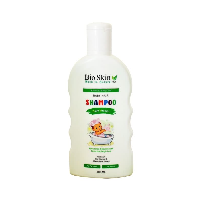 شامپو سر ویتامینه کودک بایو اسکین حجم 200mL — تصویر ۴