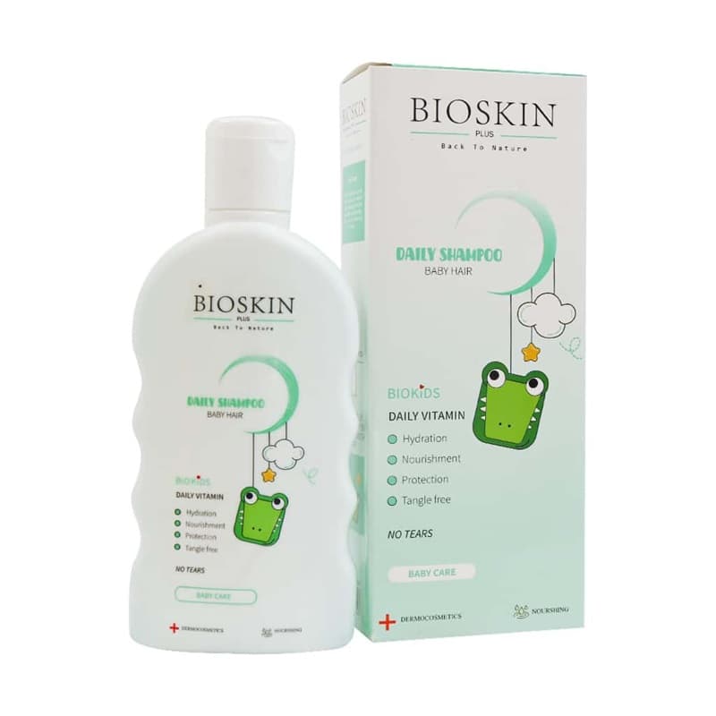 شامپو سر ویتامینه کودک بایو اسکین حجم 200mL