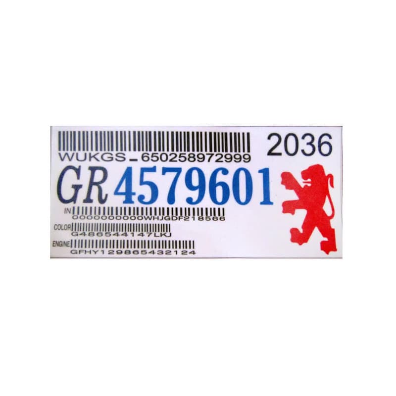 برچسب شیشه طرح پژو GR کد 2088 — تصویر ۶