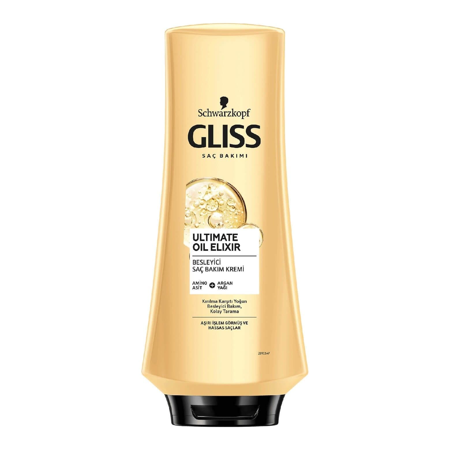 نرم کننده مو گلیس Gliss ترمیم کننده مو مدل Ultimate Oil Elixir حجم 360 میل — تصویر ۳
