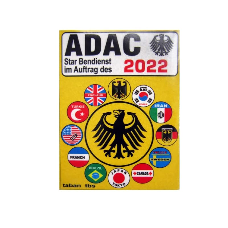 برچسب شیشه طرح آداک 2022 کد 2058