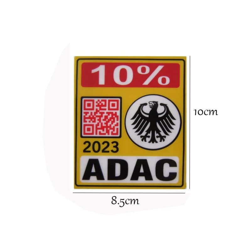 برچسب شیشه طرح آداک 10% بارکد دار کد 2056 — تصویر ۸