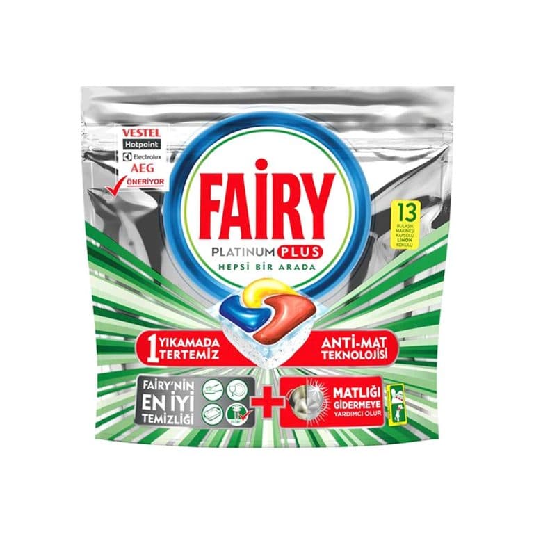 قرص ظرفشویی فیری Fairy مدل Platinum Plus بسته 13 عددی — تصویر ۳