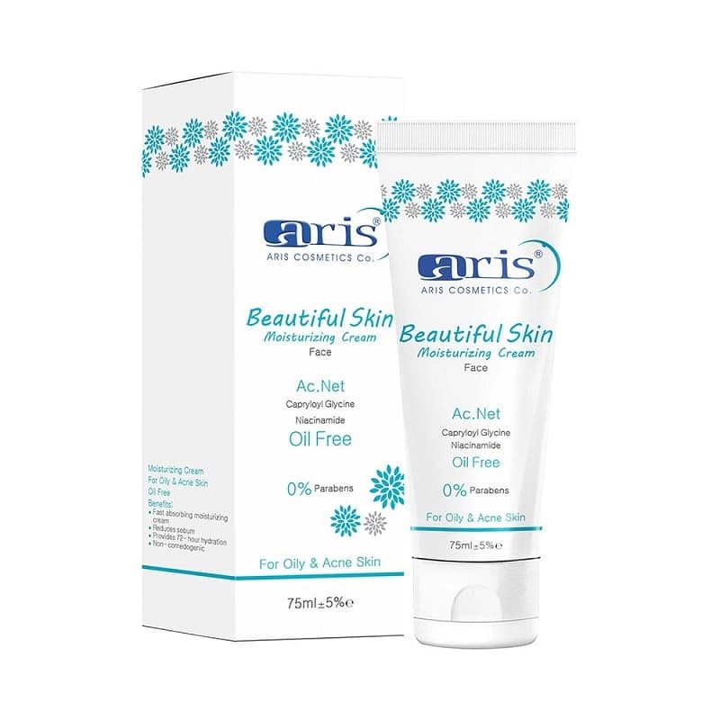 کرم مرطوب کننده آریس مناسب پوست چرب و آکنه ای حجم 75mL