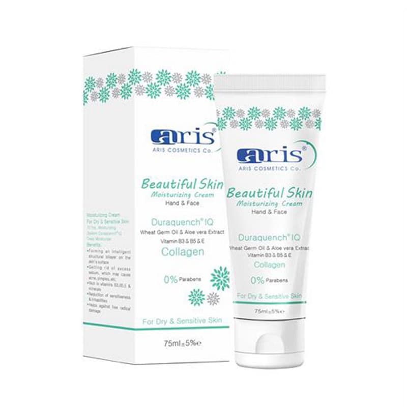 کرم مرطوب کننده آریس مناسب پوست خشک و حساس حجم 75mL