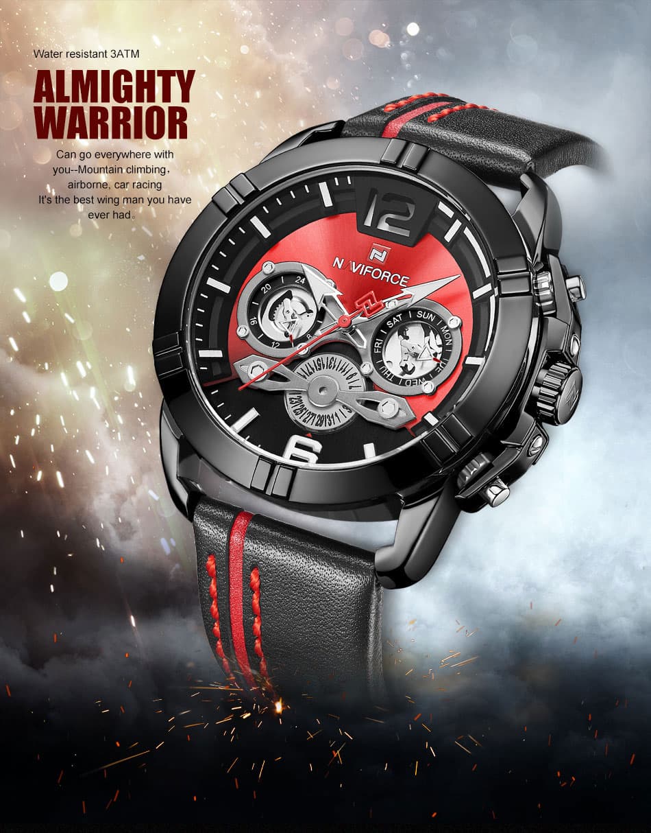 ساعت مچی عقربه ای مردانه ناوی فورس مدل Naviforce NF9168m — تصویر ۷
