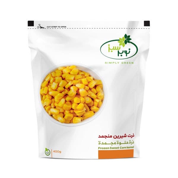 نوبر سبز ذرت شیرین منجمد 400 گرم