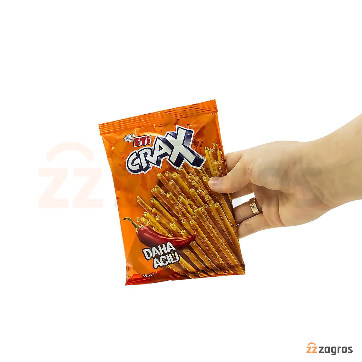 کراکس چوب شور خیلی تند 50 گرم — تصویر ۵