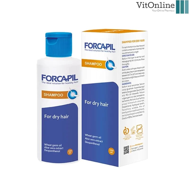 شامپو موی خشک و نرمال FORCAPIL