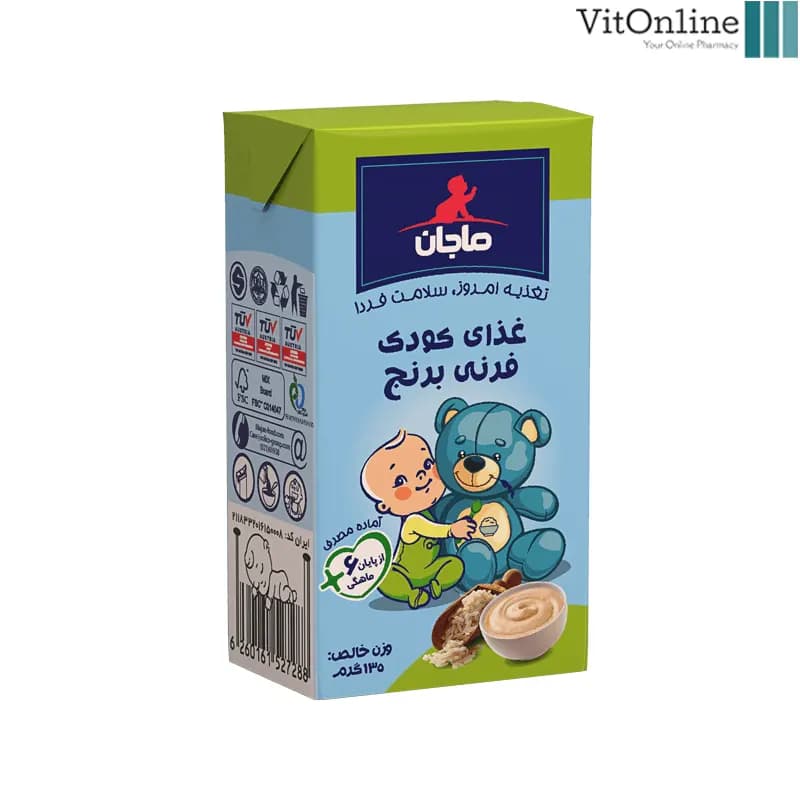 غذای کمکی کودک فرنی برنج ماجان کاله 135 گرم