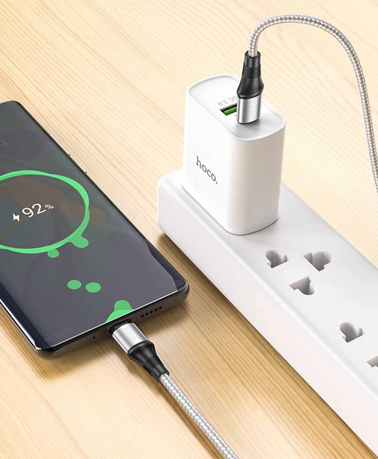 کابل تبدیل USB-C به USB-C هوکو مدل X50 طول ۱ متر — تصویر ۴