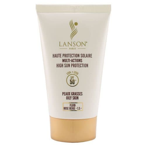 کرم ضدآفتاب لانسون 1.5 – رز بژ / LANSON Multi-Actions Oily Skin 1.5 Rose Beige SPF 50