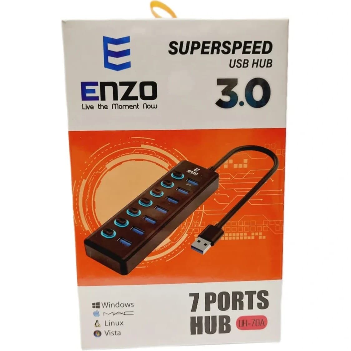 هاب 7 پورت USB 3.0 انزو UH-70A — تصویر ۶