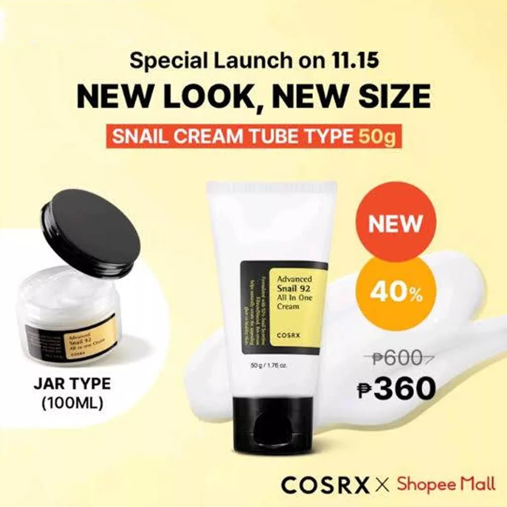 کرم اسنس حلزون کوزارکس COSRX مرطوب کننده و آبرسان — تصویر ۱۱
