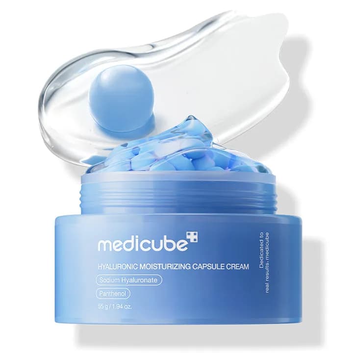 کرم کپسولی هیالورونیک اسید مدی کیوب Medicube آبرسان و مرطوب کننده پوست — تصویر ۱۰