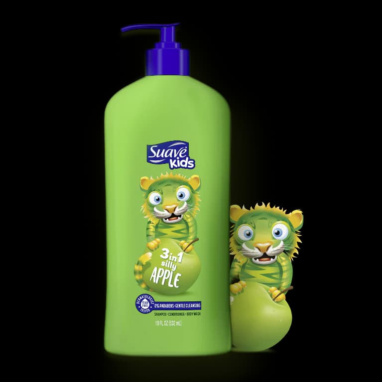 شامپو کودک 3 در 1 سواو رایحه سیب Suave Kids Apple
