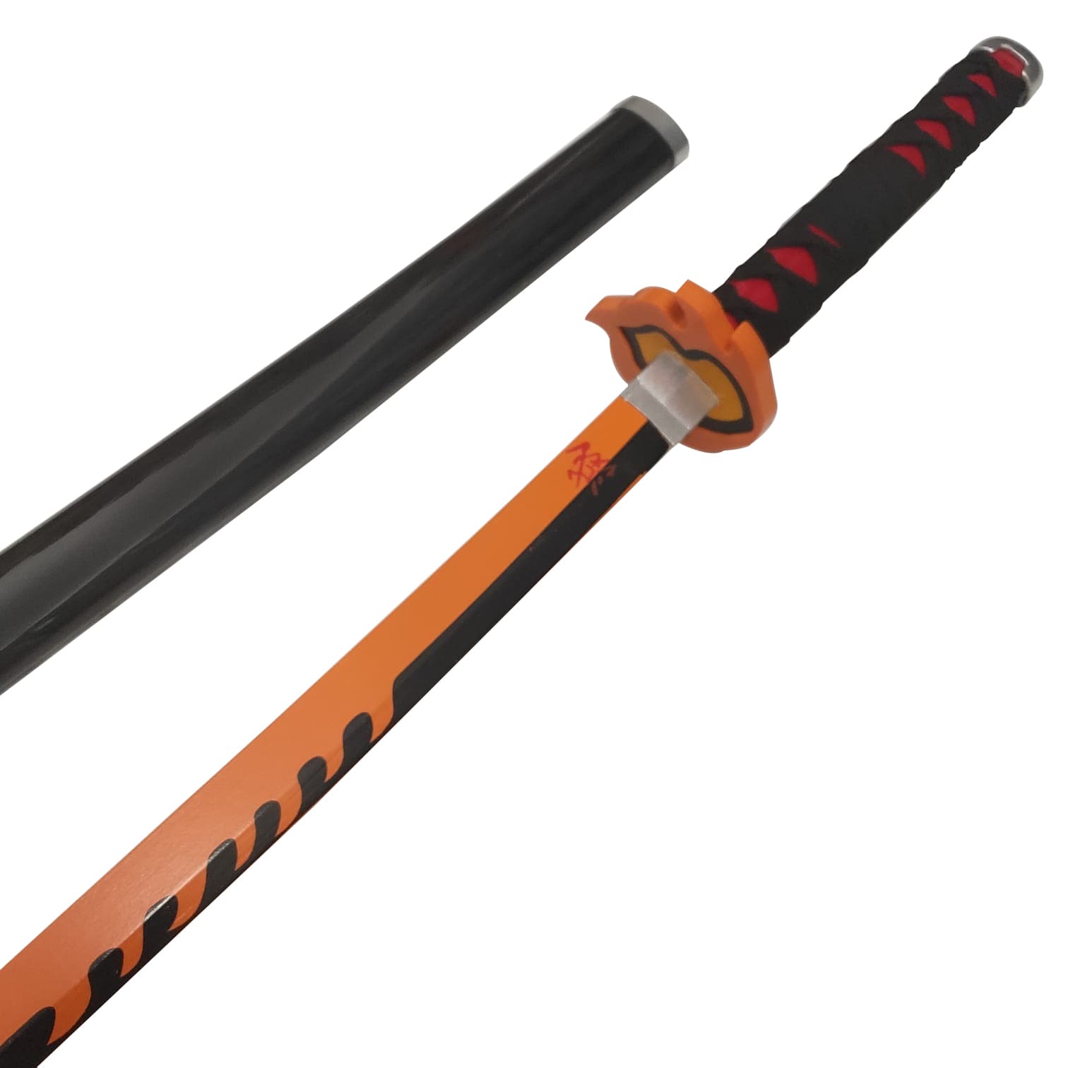 شمشیر چوبی 1 متری مدل تانجیرو کامادو Kamado Tanjiro طرح شیطان کش Demon Slayer کد 03 — تصویر ۹