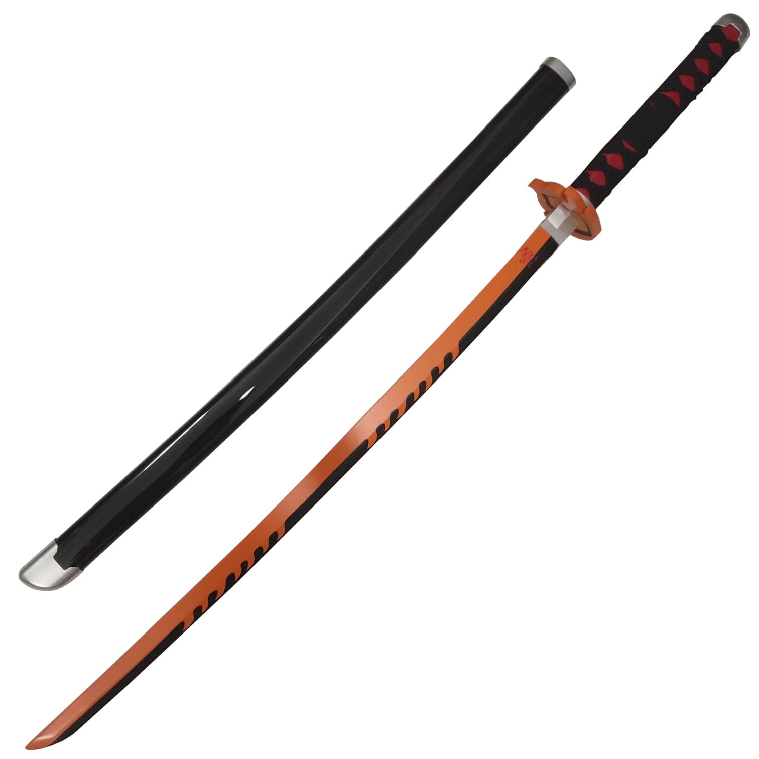 شمشیر چوبی 1 متری مدل تانجیرو کامادو Kamado Tanjiro طرح شیطان کش Demon Slayer کد 03